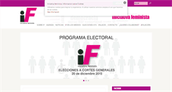Desktop Screenshot of iniciativafeminista.es