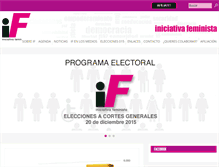 Tablet Screenshot of iniciativafeminista.es